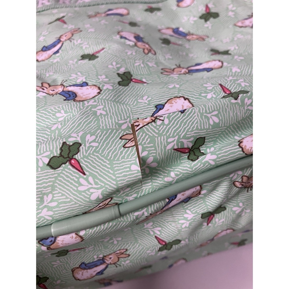 VTG Peter Rabbit Beatrix Potter Enfamil Diaper Bag Matching Small Bag Mint Green - Picture 3 of 13
